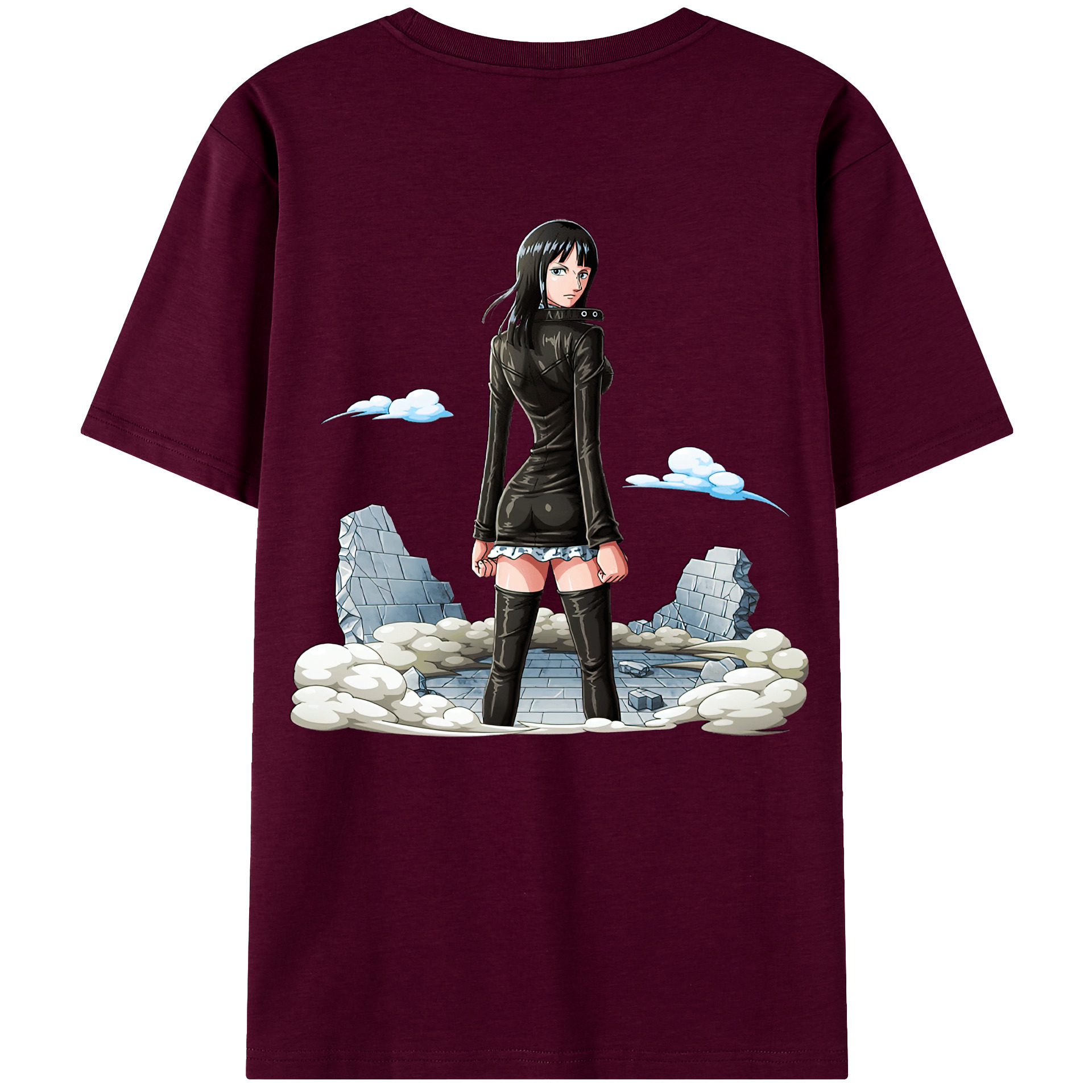 ワンピース ニコ・ロビン ONE PIECE Nico Robin レディース半袖Tシャツ(バックプリント)
